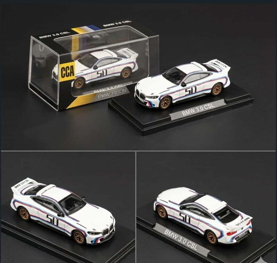 Cca 1:64 Acrylic BMW 3.0 CSL Collection Cool Car Series(white)
